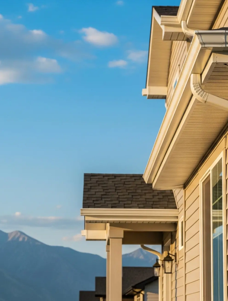 view of utah home with vinyl siding5k gutter